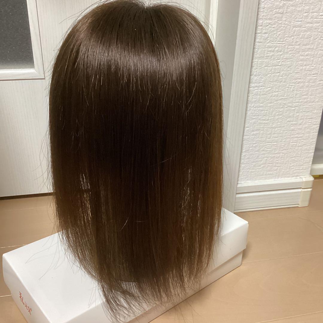 【美品】百合子ウィッグ ネオピース 9×14cm 　ナチュラルブラウン