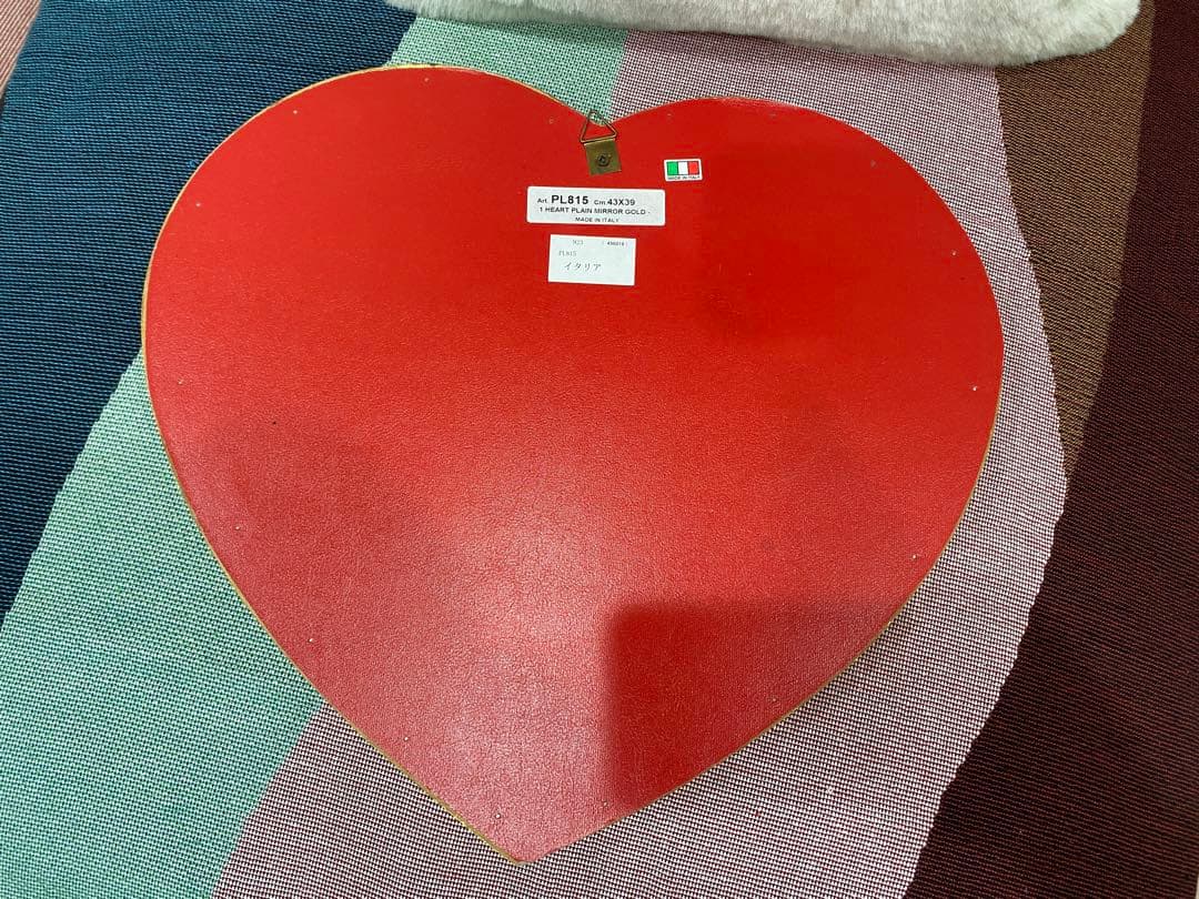 イタリア製 ハート型ミラー