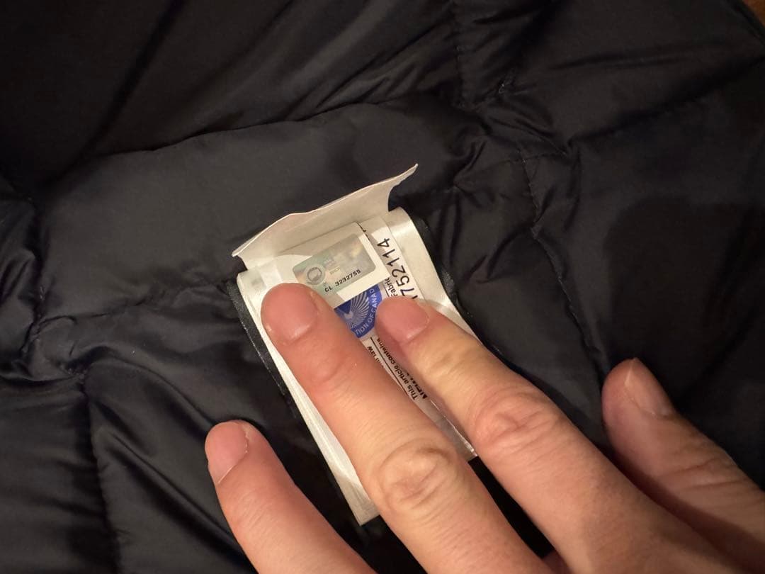   ブラックダウンベスト M