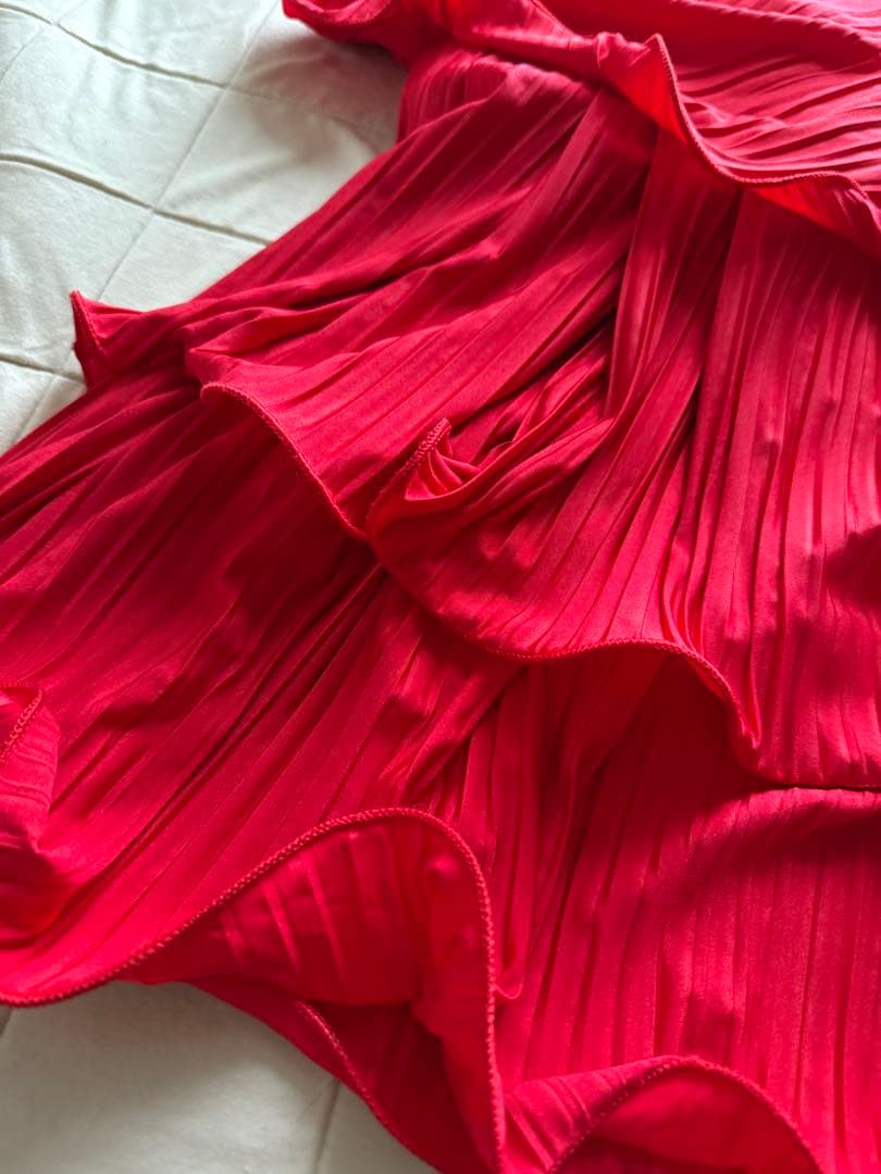 TAKA DANCE 赤 社交ダンス スカート M