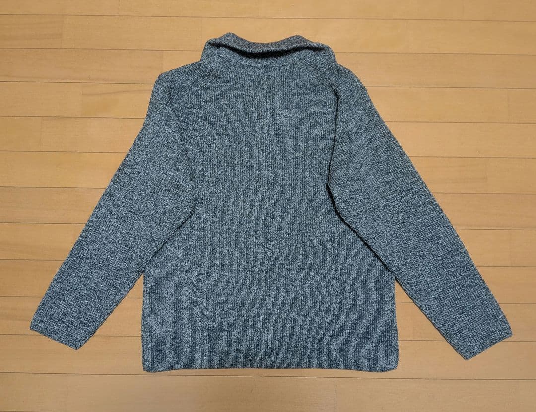 トップス 25AW BATONER SOLID WOOL RIB HALF ZIP