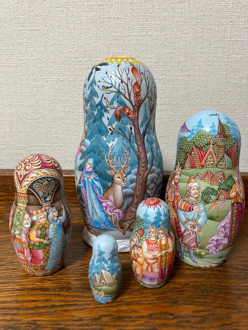 ロシア雑貨☆イコンマトリョーシカ雪娘スネグラーチカThe  Maiden