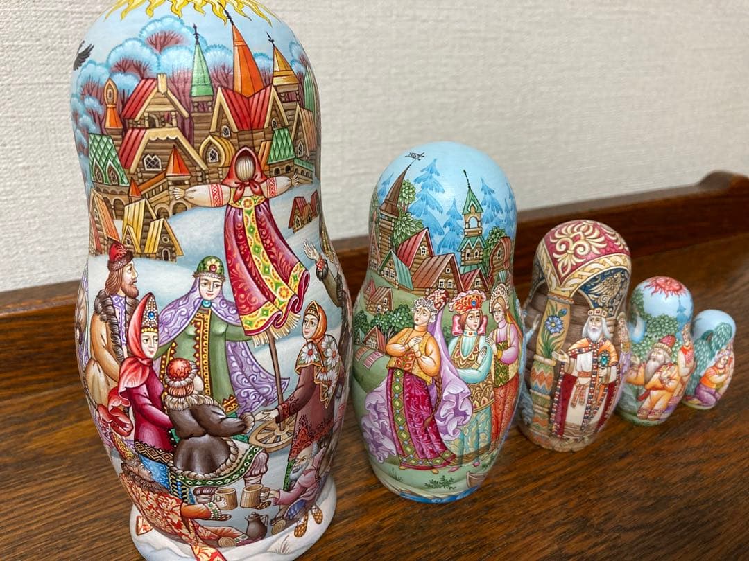 ロシア雑貨☆イコンマトリョーシカ雪娘スネグラーチカThe  Maiden