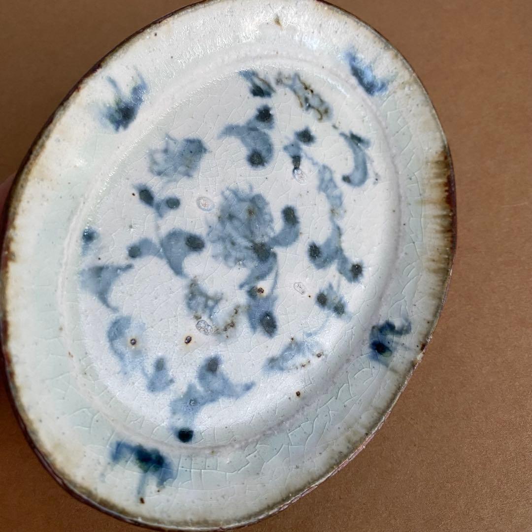 コウホ窯　市野吉記　安南手　小皿　楕円皿