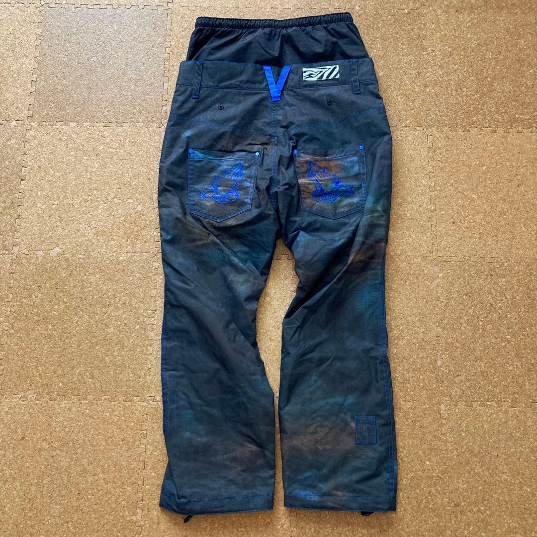 【未使用】ガッシュ GUSH パンツ スノボウェア スノボー スキーXSメンズ黒