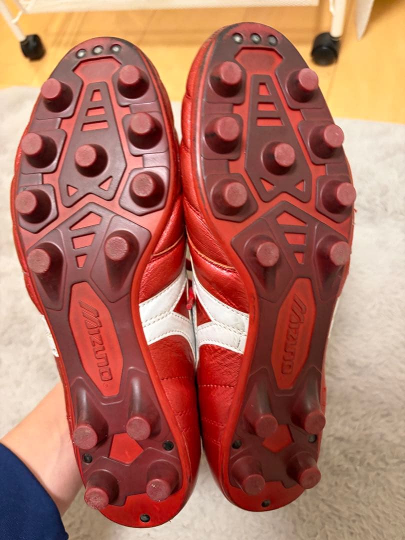サッカースパイク　ミズノ　モレリア2JAPAN パッションレッド