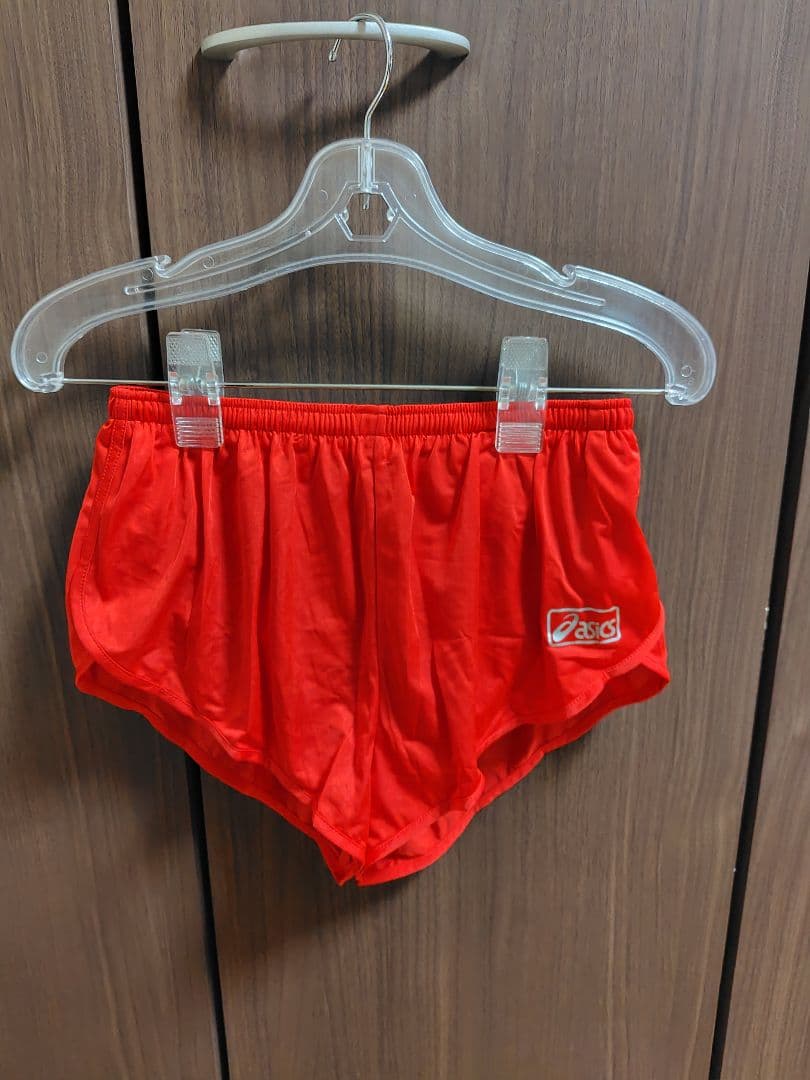 アシックス　ランニング　パンツ　メンズ　赤青2枚