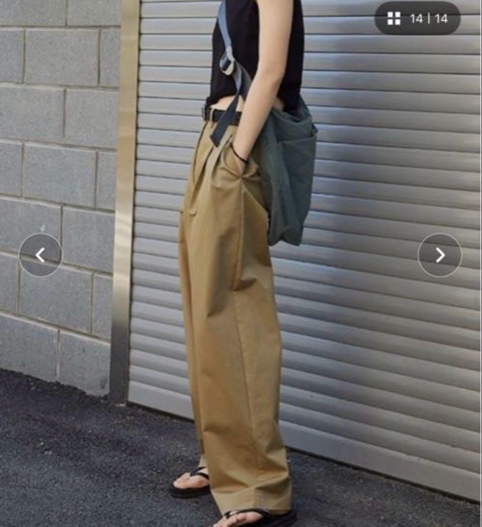 ANOTHER S タックワイドチノパン