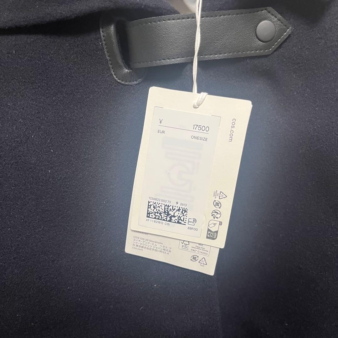 COS ネイビー ポンチョ　ケープコート　新品未使用タグ付き