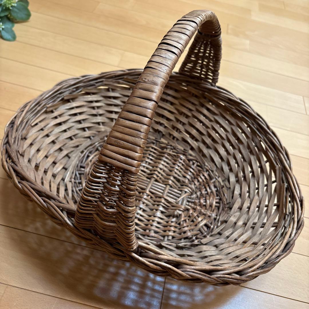 フランス　アンティーク　パニエ　カゴ　バスケット