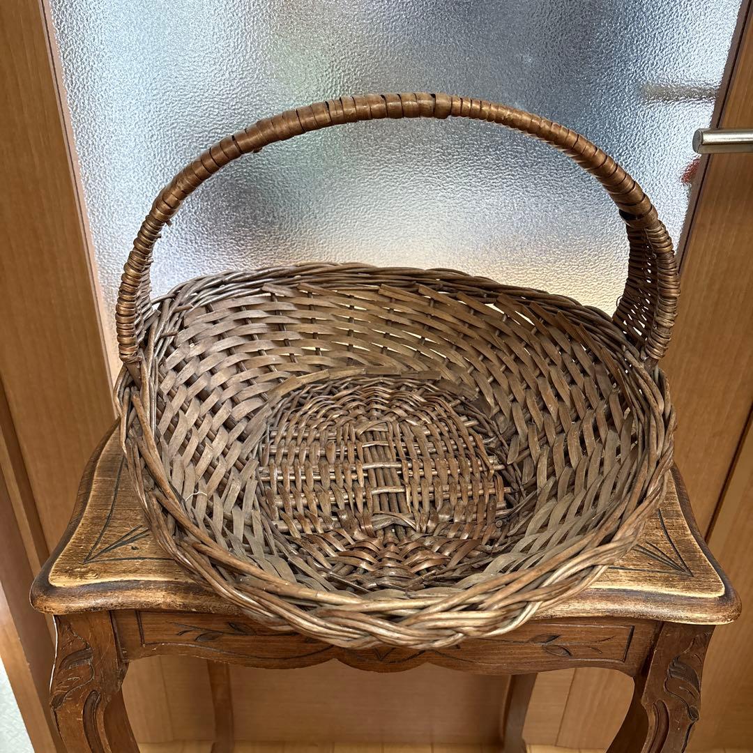 フランス　アンティーク　パニエ　カゴ　バスケット