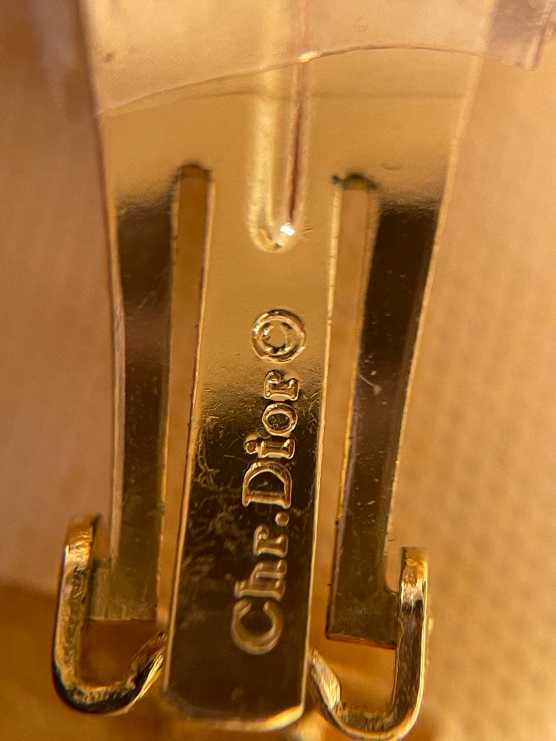Christian Dior ゴールドブローチ・イヤリングセット【未使用品】