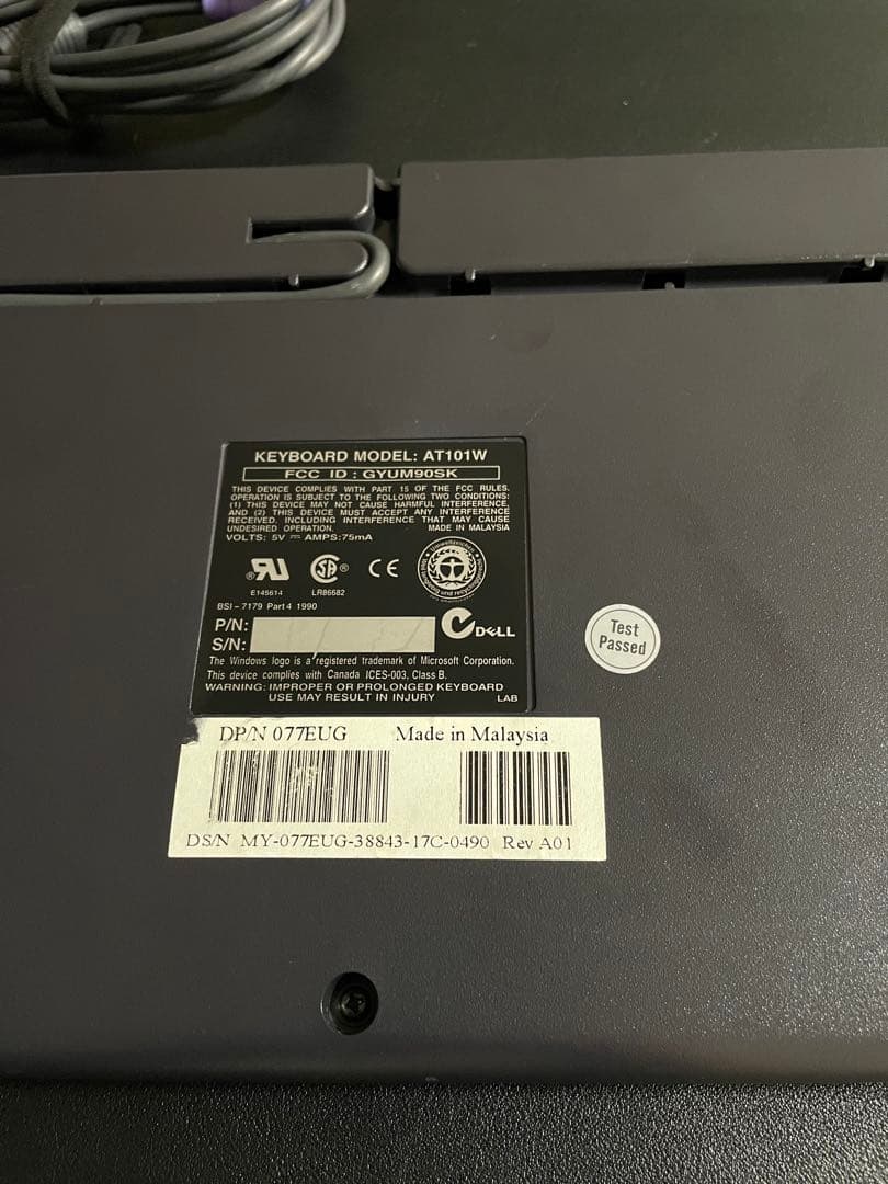 【希少】DELL AT101W (ALPS黒軸) キーボード