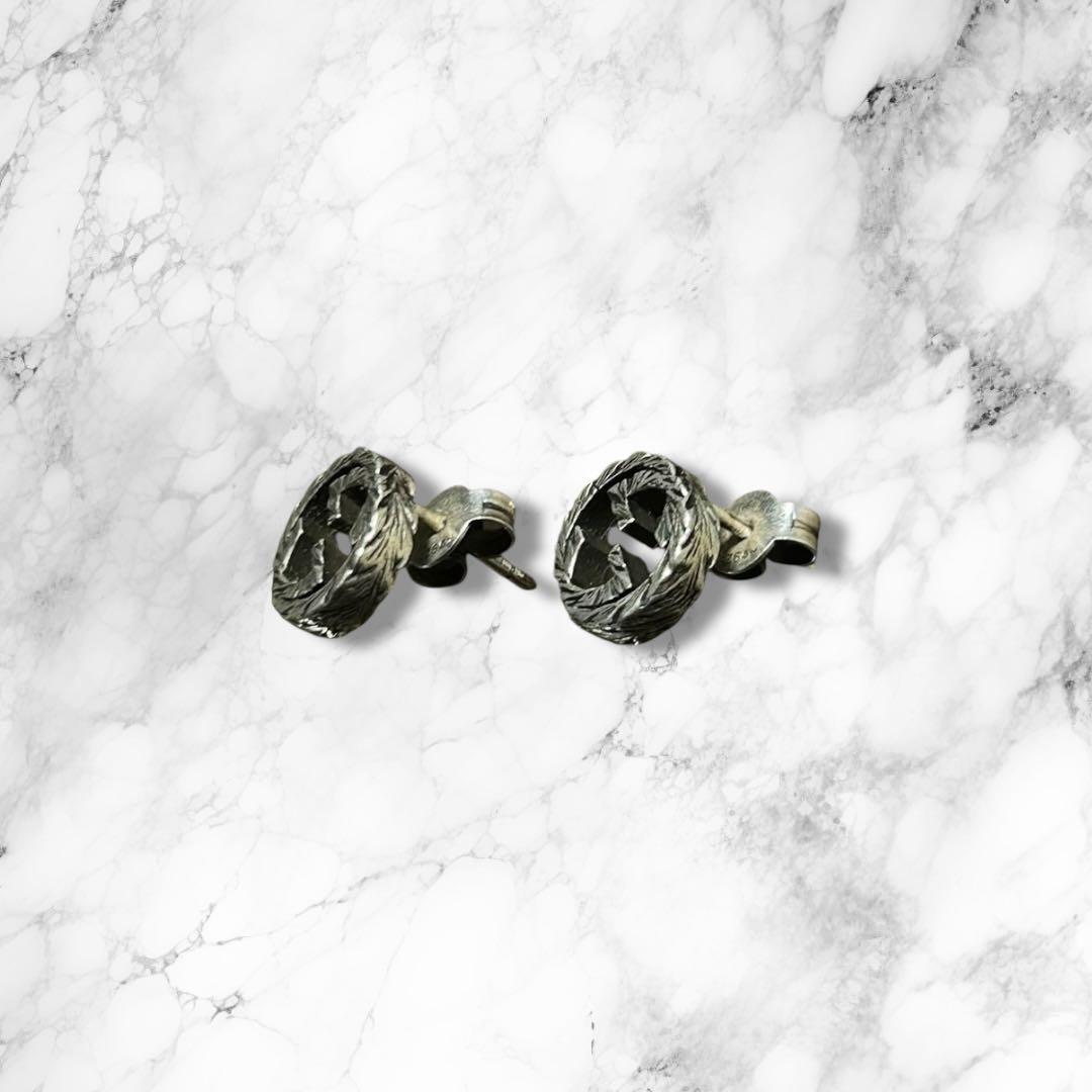 【GUCCI】グッチ インターロッキング ピアス 両耳用 シルバー925