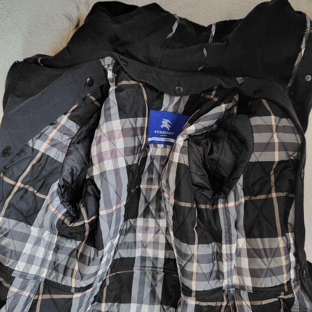 専用　バーバリーブルーレーベル　ダッフルコート　3way　ファー　ノバチェック