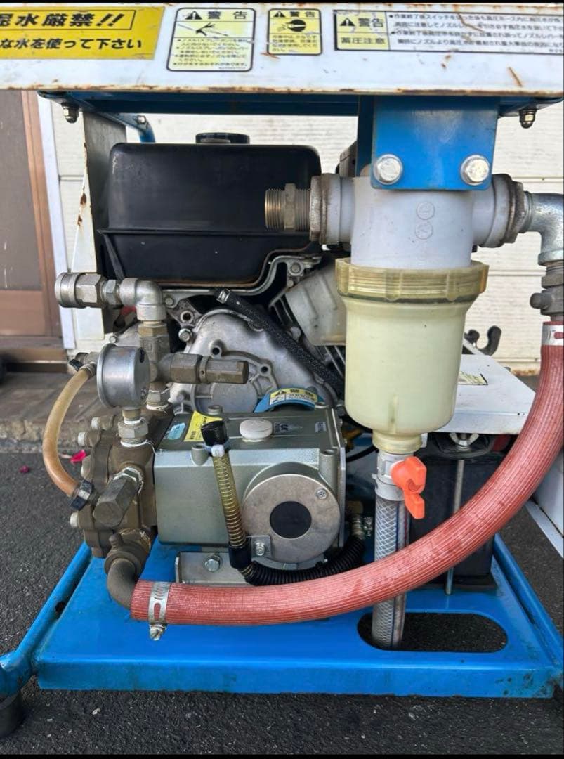 KL3★強い★ツルミ鶴見製作所エンジン式高圧洗浄機　多水量型　HPJ-680ES