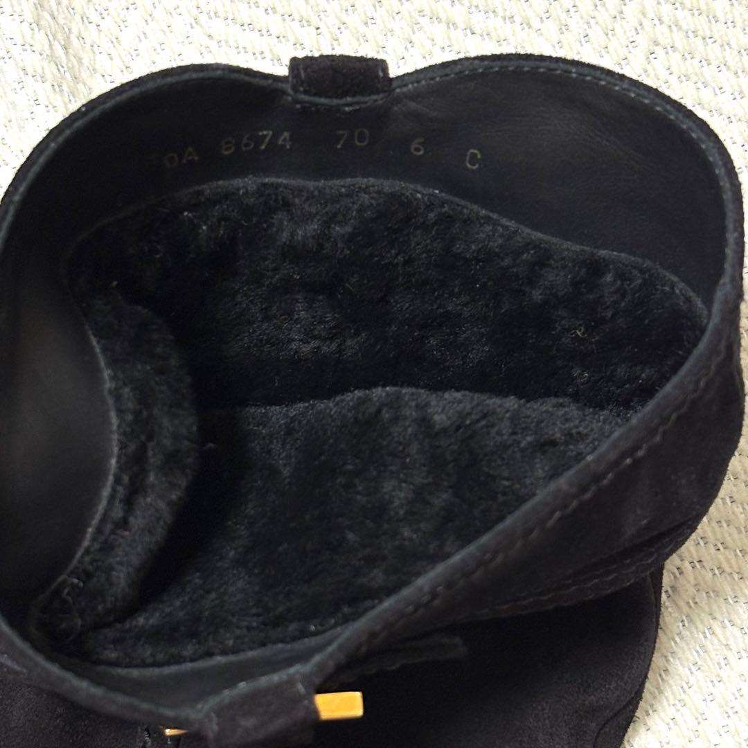 美品 Salvatore Ferragamo ガンチーニ スエード ロングブーツ