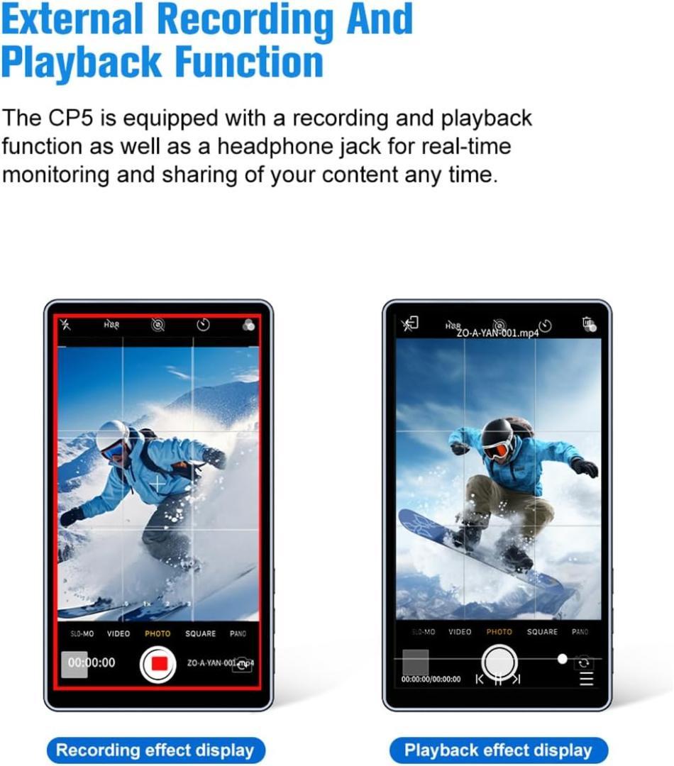 【新品】SHIMBOL CP5 Lite 携帯電話Vlog自撮り監視画面