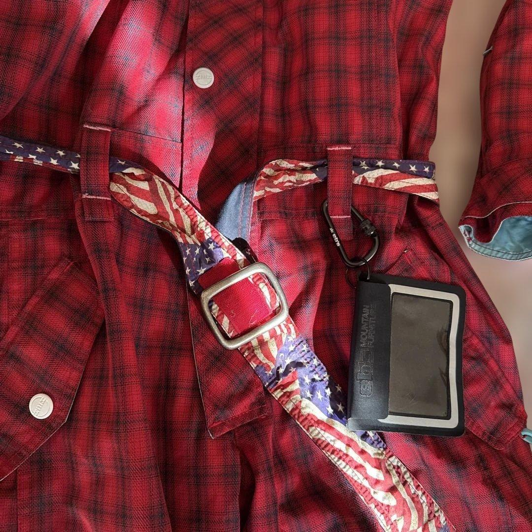 スノーボードウェア 赤と黒 チェック柄 Xnix