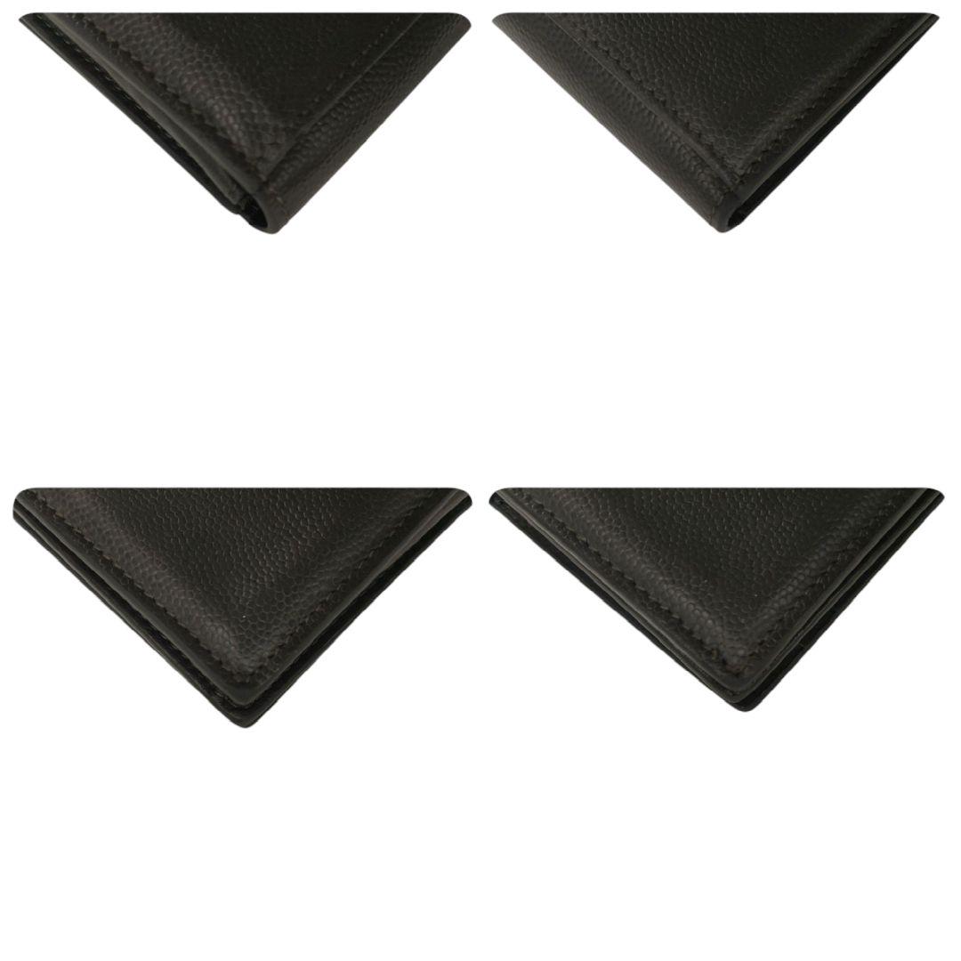 サンローラン　名刺入れ　ビジネスカードホルダー　ダークグレー　ロゴ