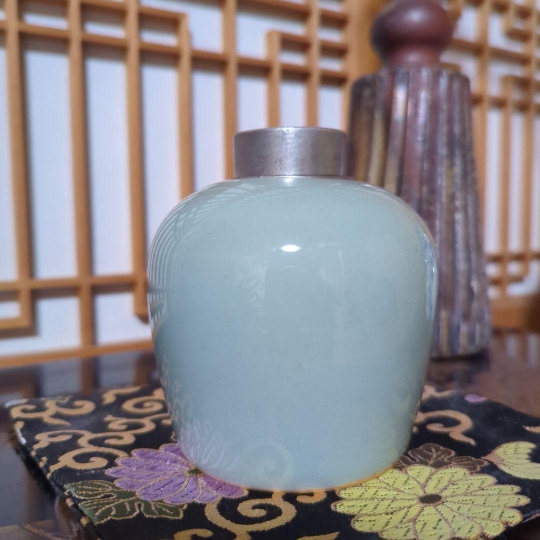 骨董品　古美術　古道具　茶道具　青磁　茶壺　茶筒　中国茶　日本茶
