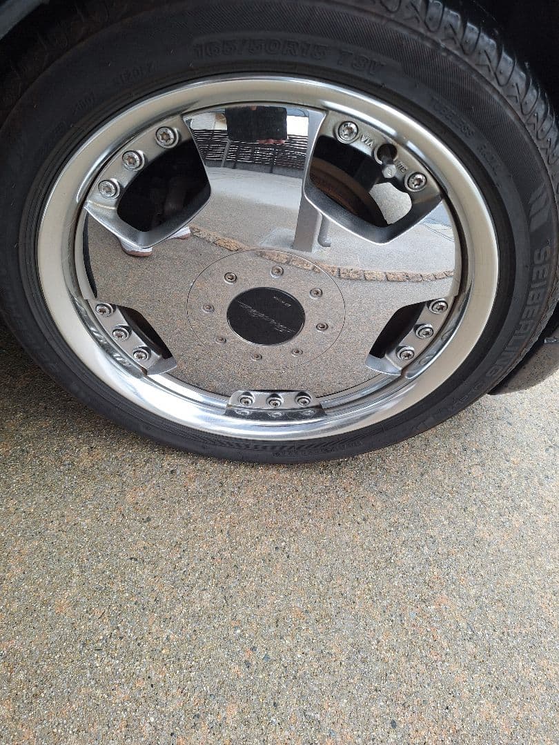 ワーク　ユーロライン　4本　15インチ　4穴　pcd100 メッキ