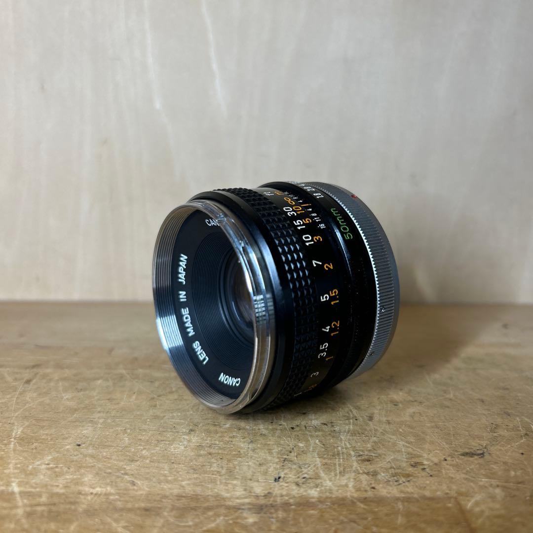 Canon F-1+FD 50 f1.8 露出計不動　他完動美品