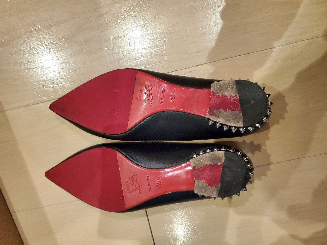 Christian Louboutin ブラック フラットシューズ　美品!!