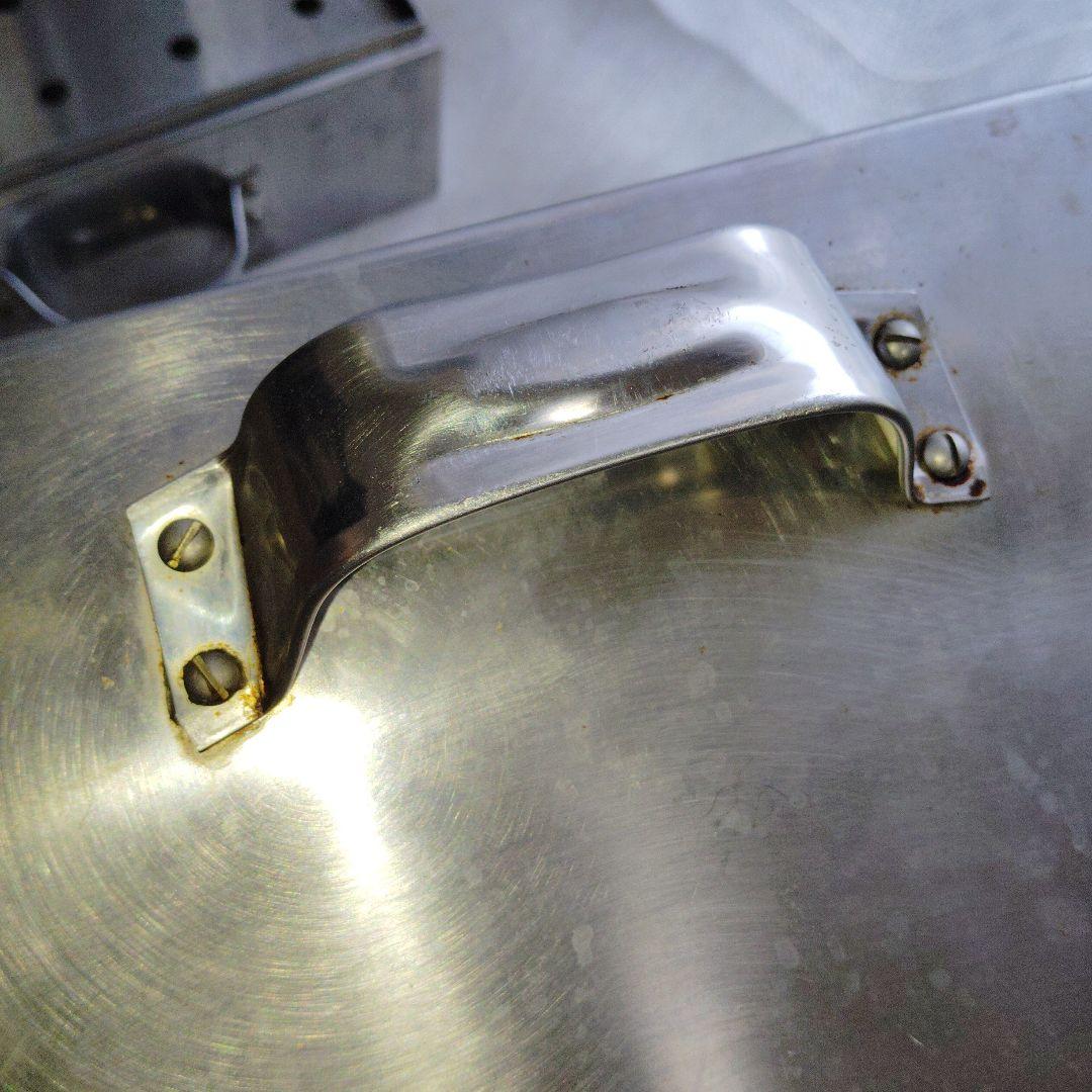 業務用ステンレス製3段 蒸し器 直火ガスコンロ対応 約33×33×44cm 三段