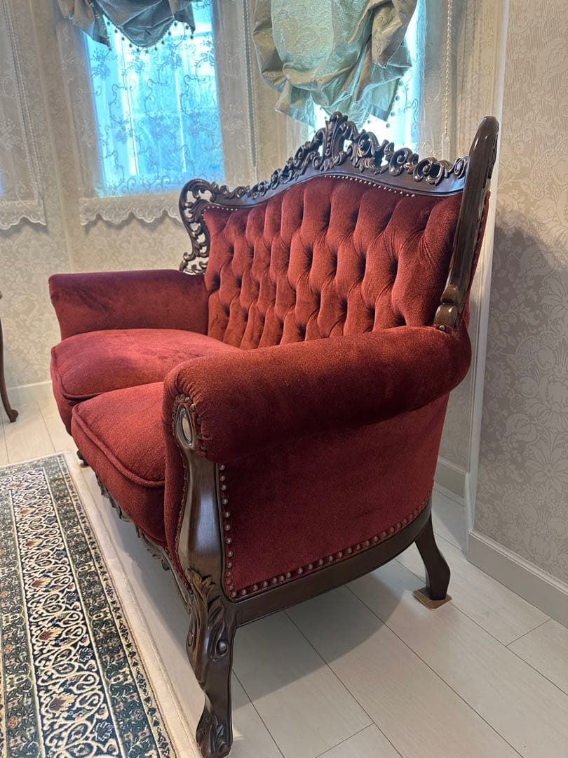 vivi &coco アンティーク ソファー 2人掛け 美品