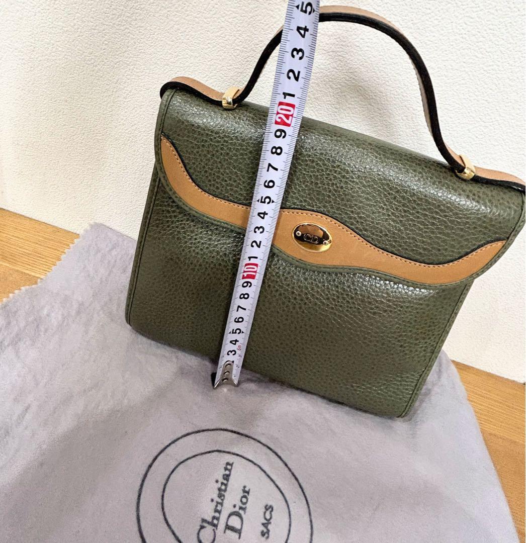 ✨本物✨クリスチャンディオール CDロゴ レザー ハンドバッグ ミニトートバッグ