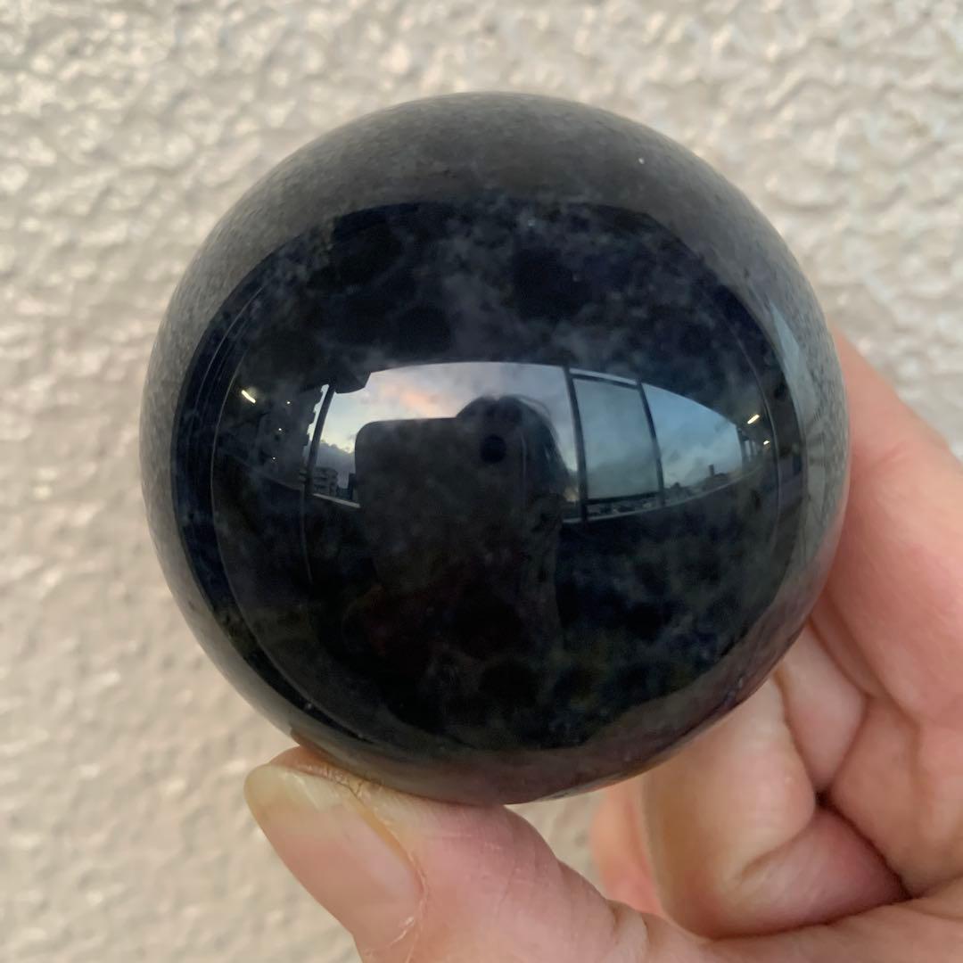 アイオライトスフィア約56mm コーディエライト　深い菫色