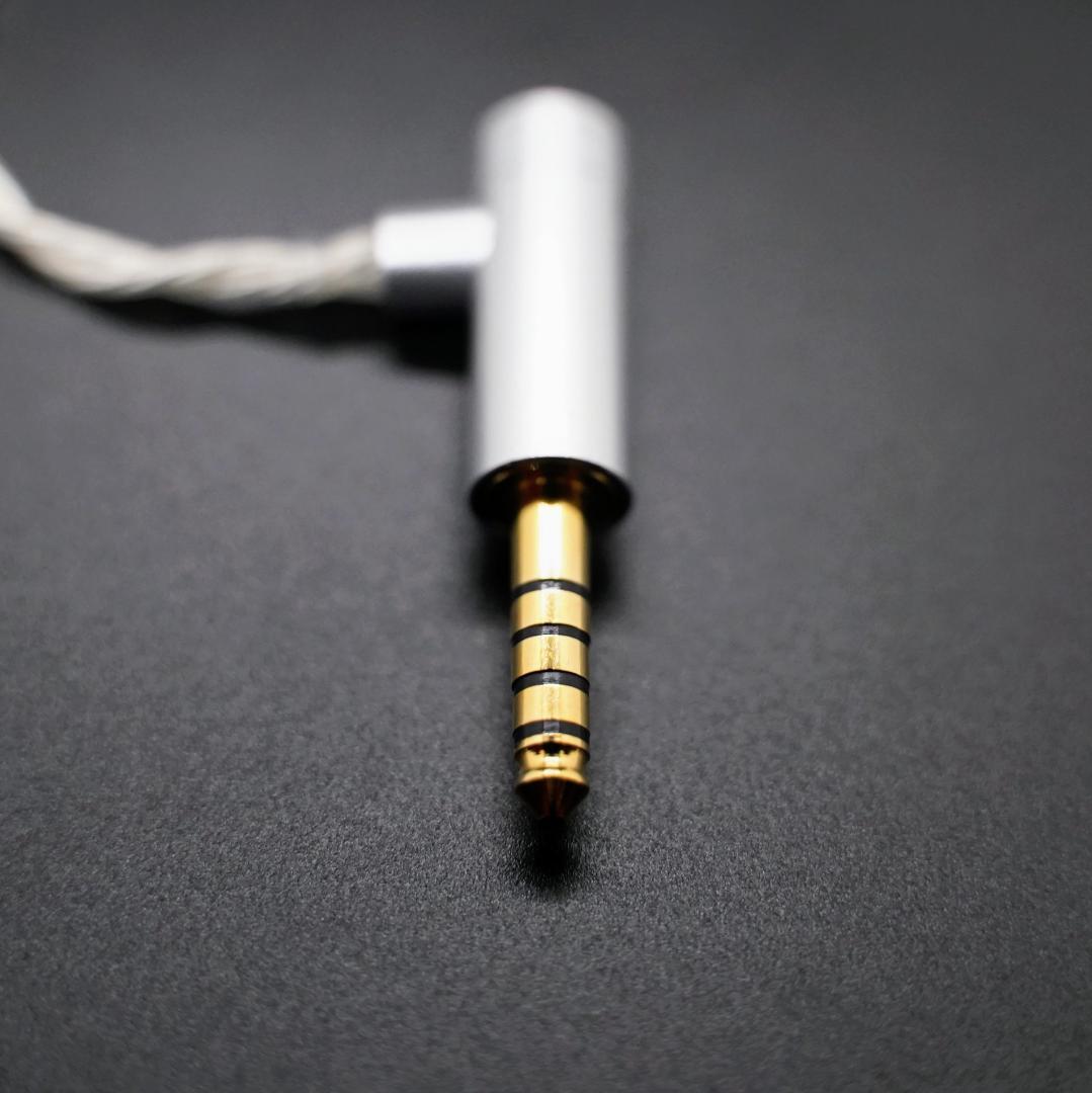 ついに7N 超冷凍製単結晶銅銀メッキ！最高仕様リケーブルMMXC/4.4mmL字