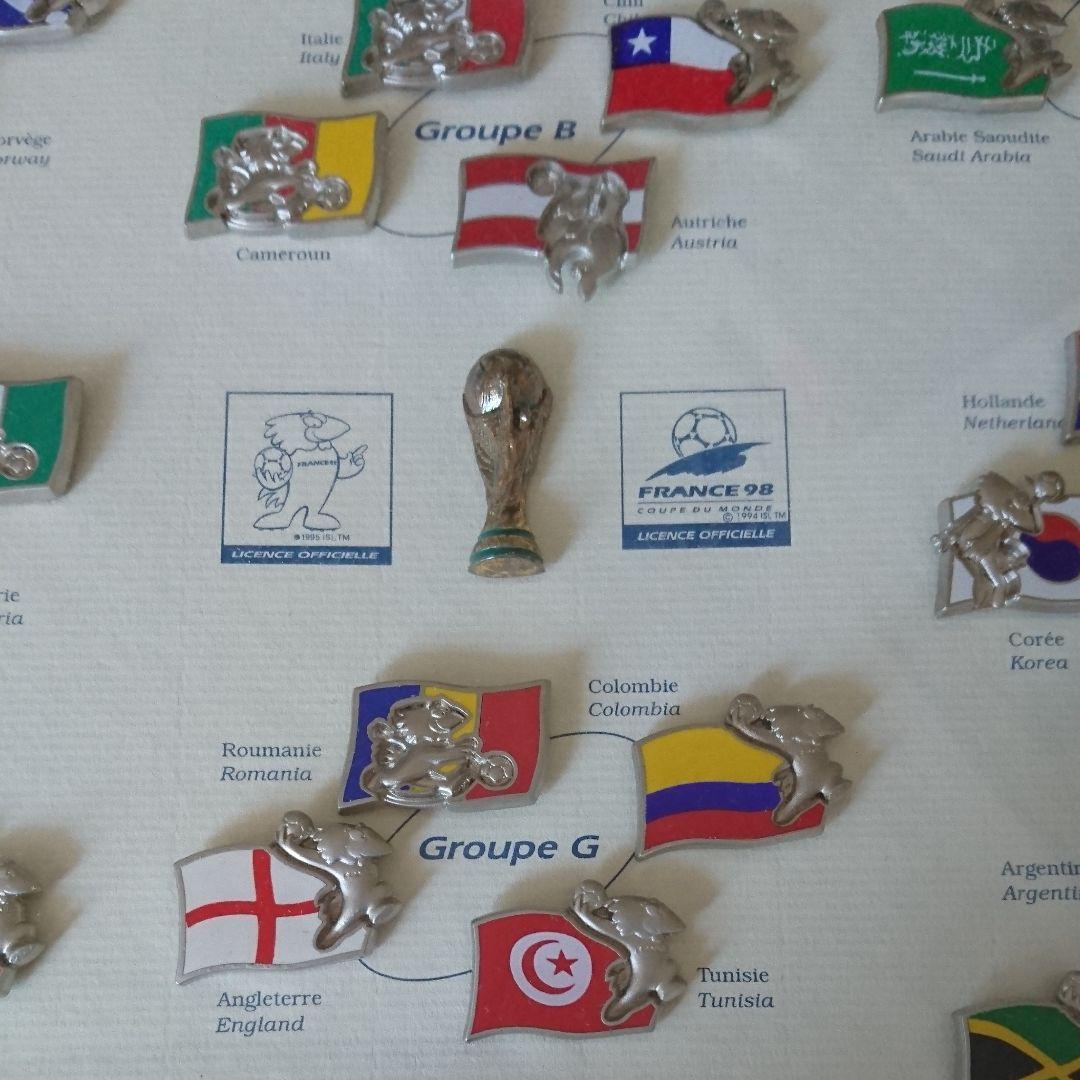 値下げレア☆ワールドカップ'98ピンバッチ