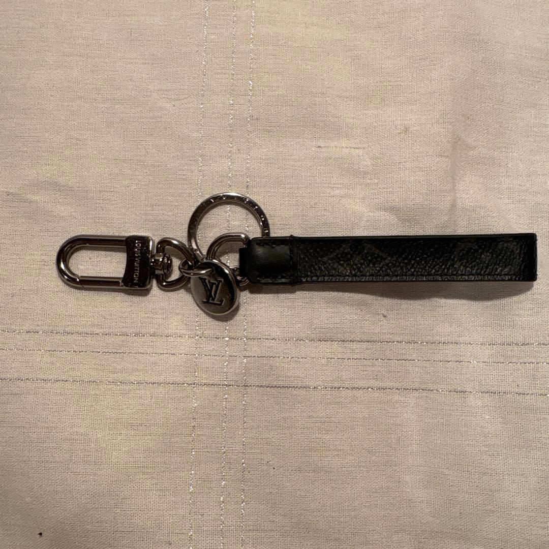 【美品】LOUIS VUITTON ヴィトン　ブラック キーホルダー・キーリング