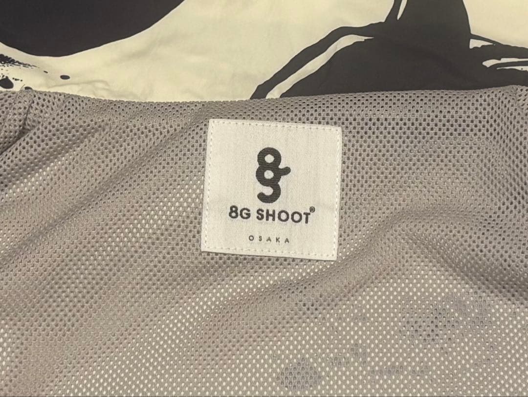 ジャケット・アウター 8gshoot CALLIGRAPHY PATTERN NYLON JACKET