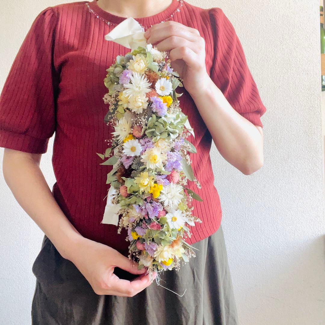 縦長ガーランド　リース　スワッグ