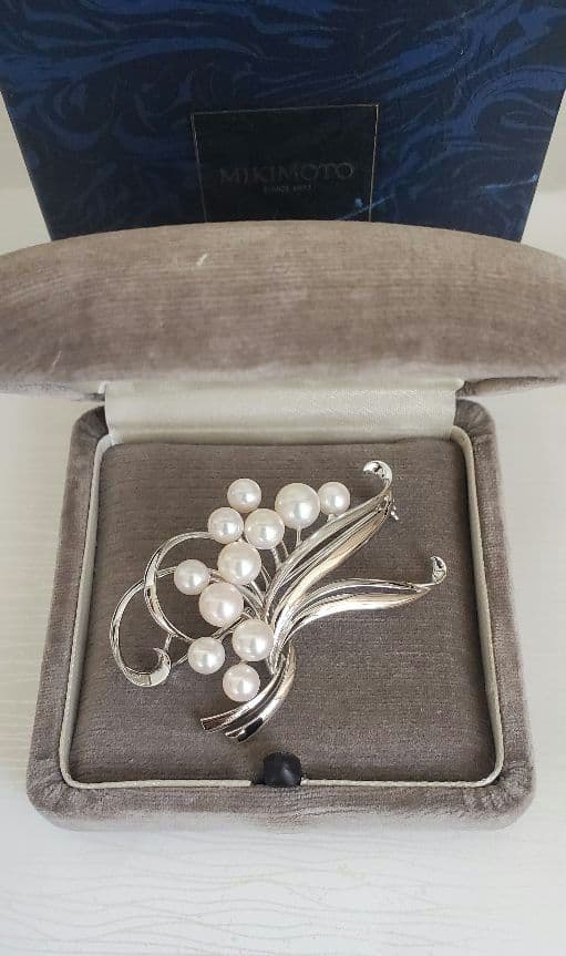 MIKIMOTO ミキモト　真珠　パール　ブローチ 11珠