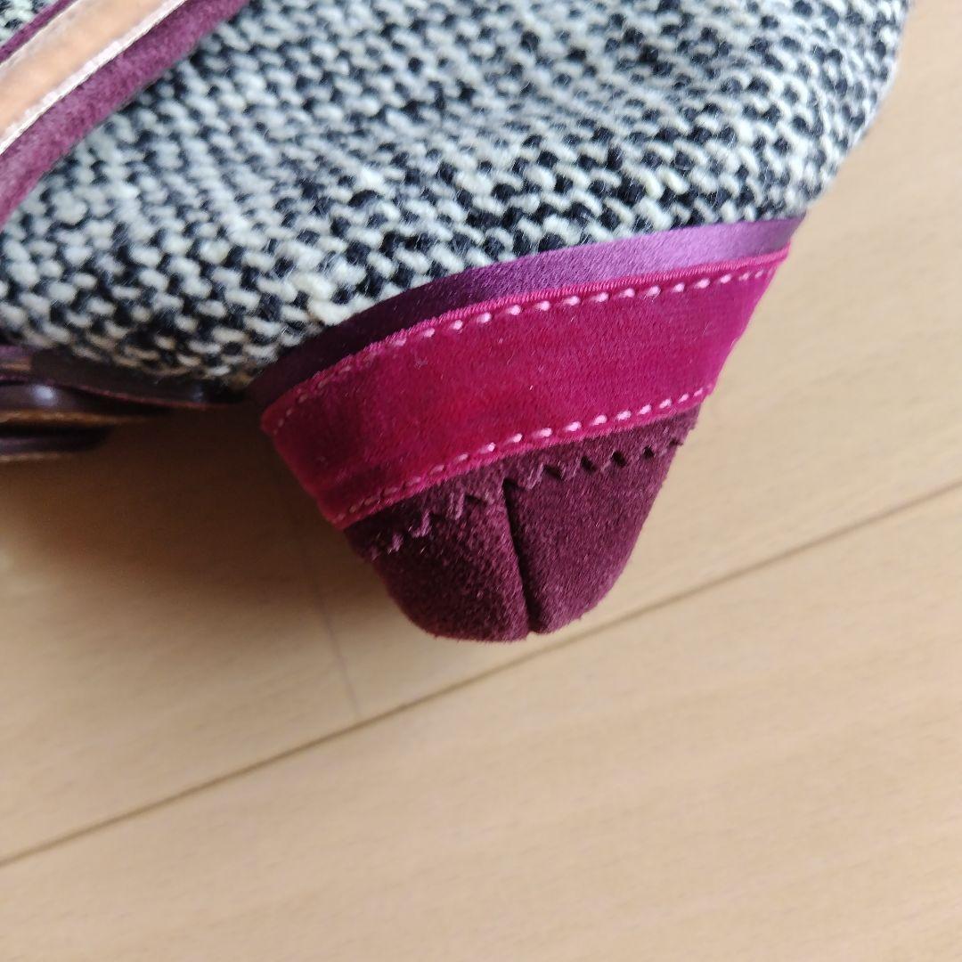 コーチ　ツイードリボンハンドショルダーバッグ