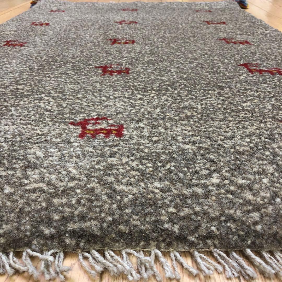 ペルシャ絨毯 ギャッベ gg48手織り 未使用品 在庫一掃セール 90x59