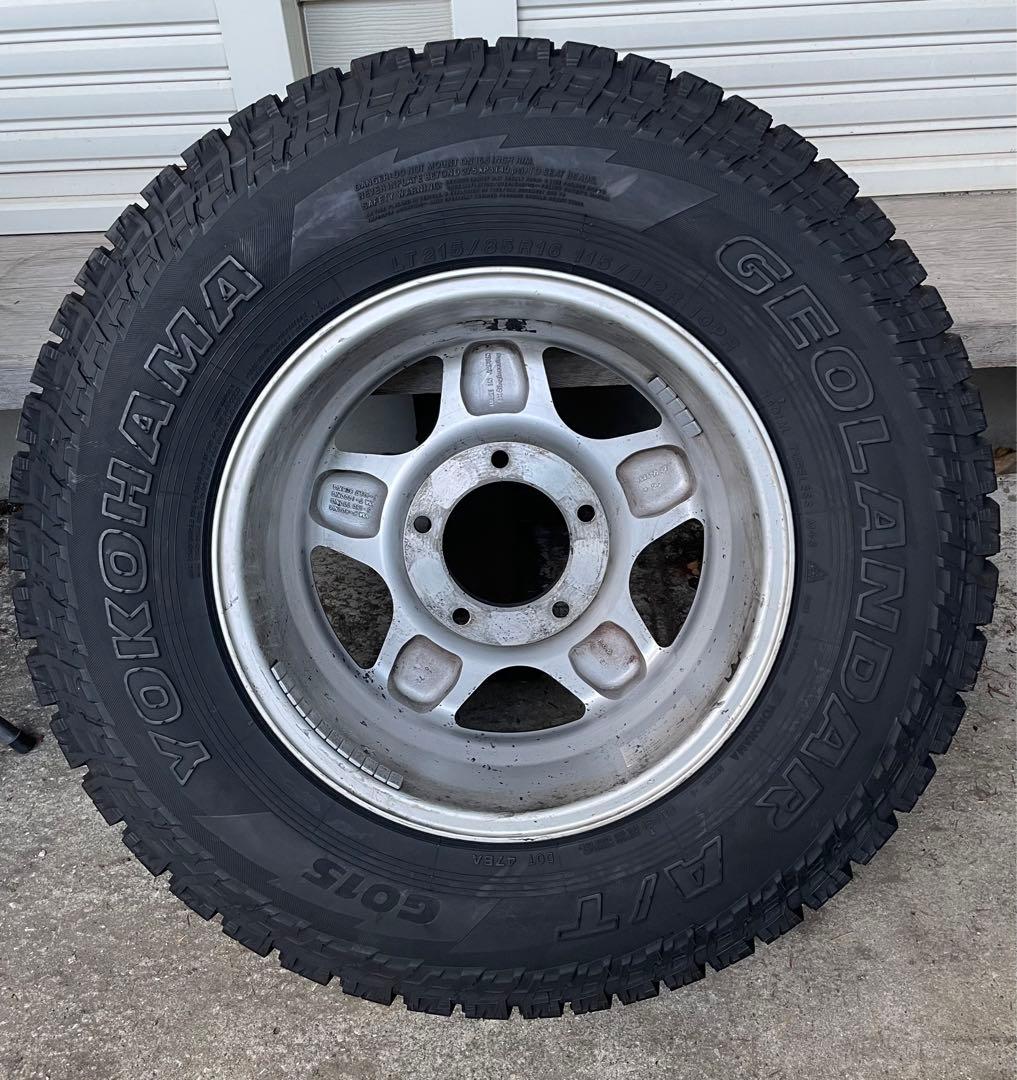 5本 ブラッドレーV ヨコハマ ジオランダー G015 A/T 16ランクル
