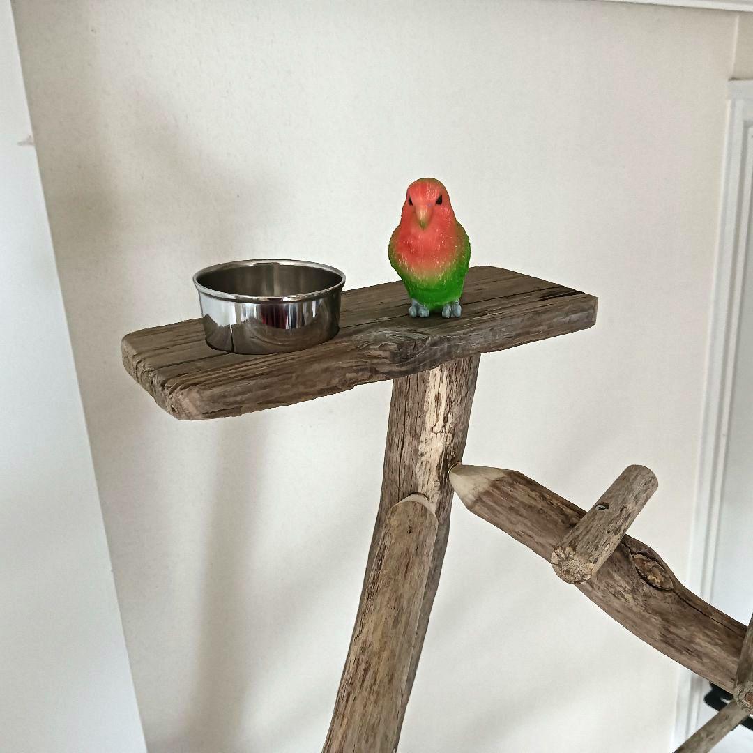 ちょこまふぃん バードアスレチックジム大型 天然木 自然木 流木 インコ