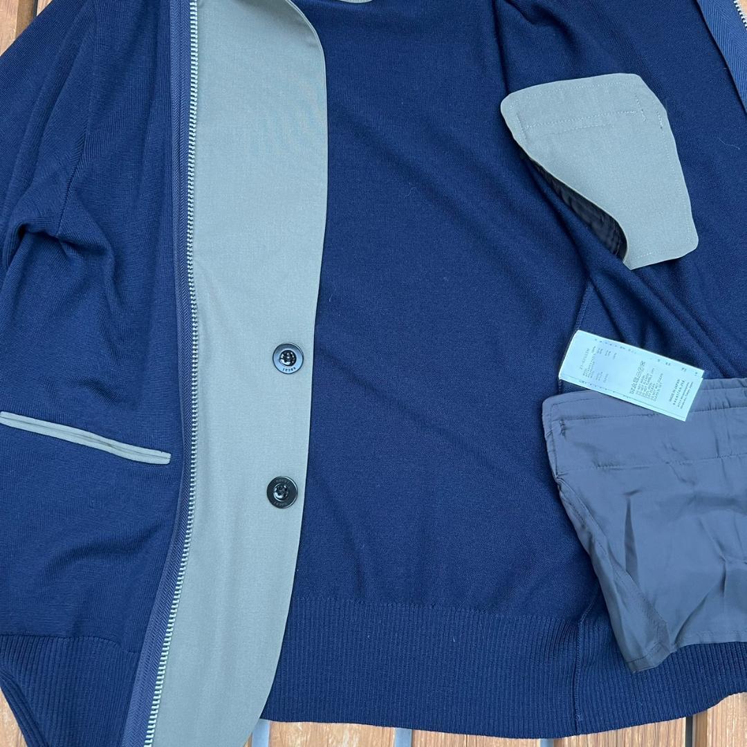 u*n様 SACAI　21AW/Wool Knit Suiting Jacket