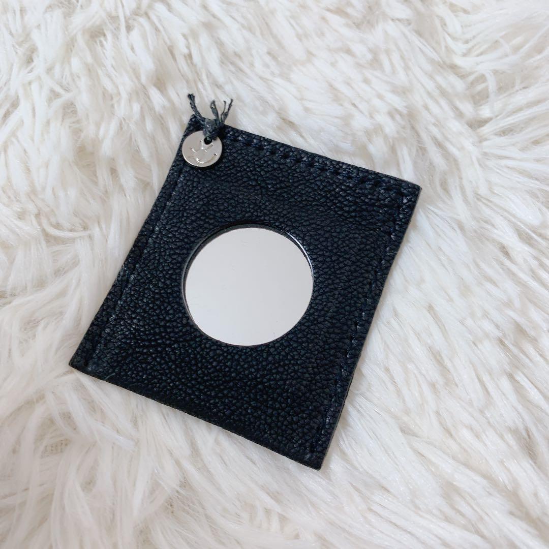 極美品 ebagos カーフハンドバッグ M カーフレザー紅籐BLACKエバゴス