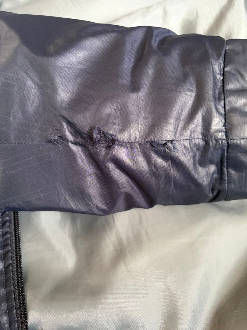 アディダス ベンチコート ロング M ネイビー フェザー45% 防寒