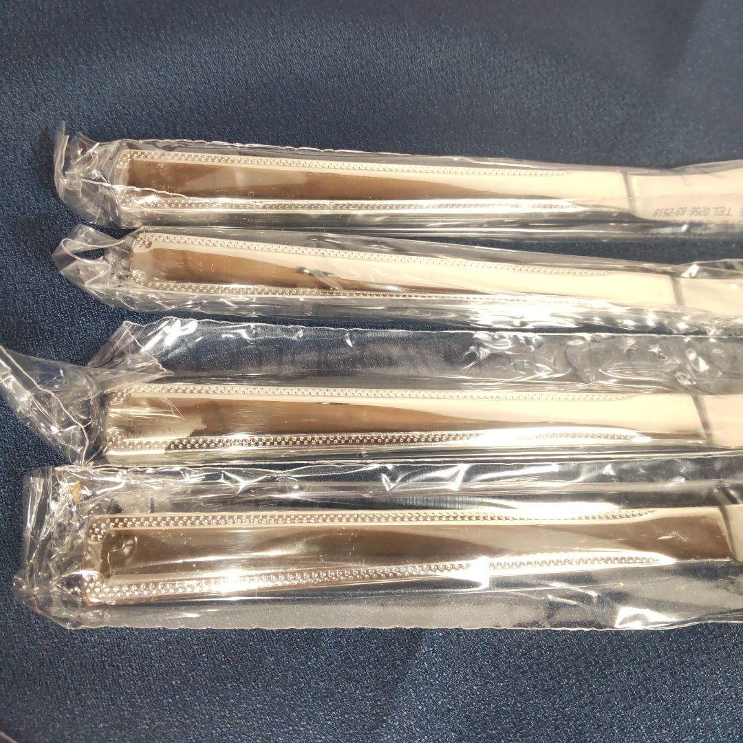 新品 ラッキーウッド 18-12 ロマンス デザート ディナーナイフ 6本