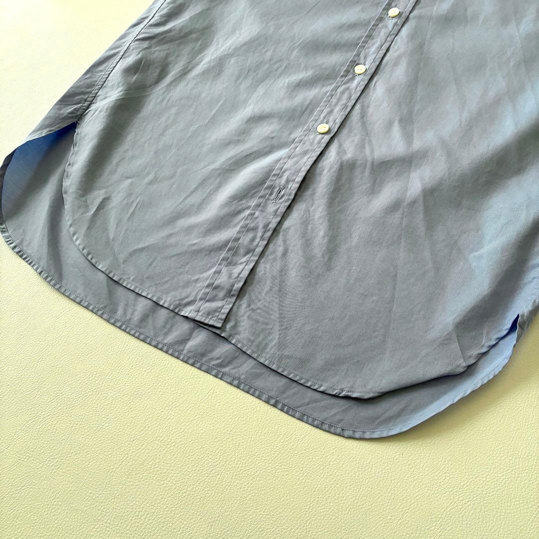 【2023年製】ドゥーズィエムクラス　コットンベーシックブルーシャツ　長袖