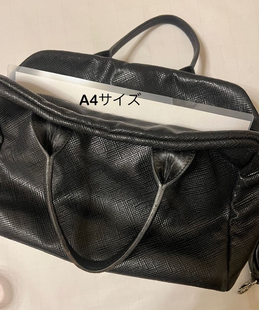 LONGCHAMP クアドリ 2way ボストンバッグ ビジネスバッグ ブラック