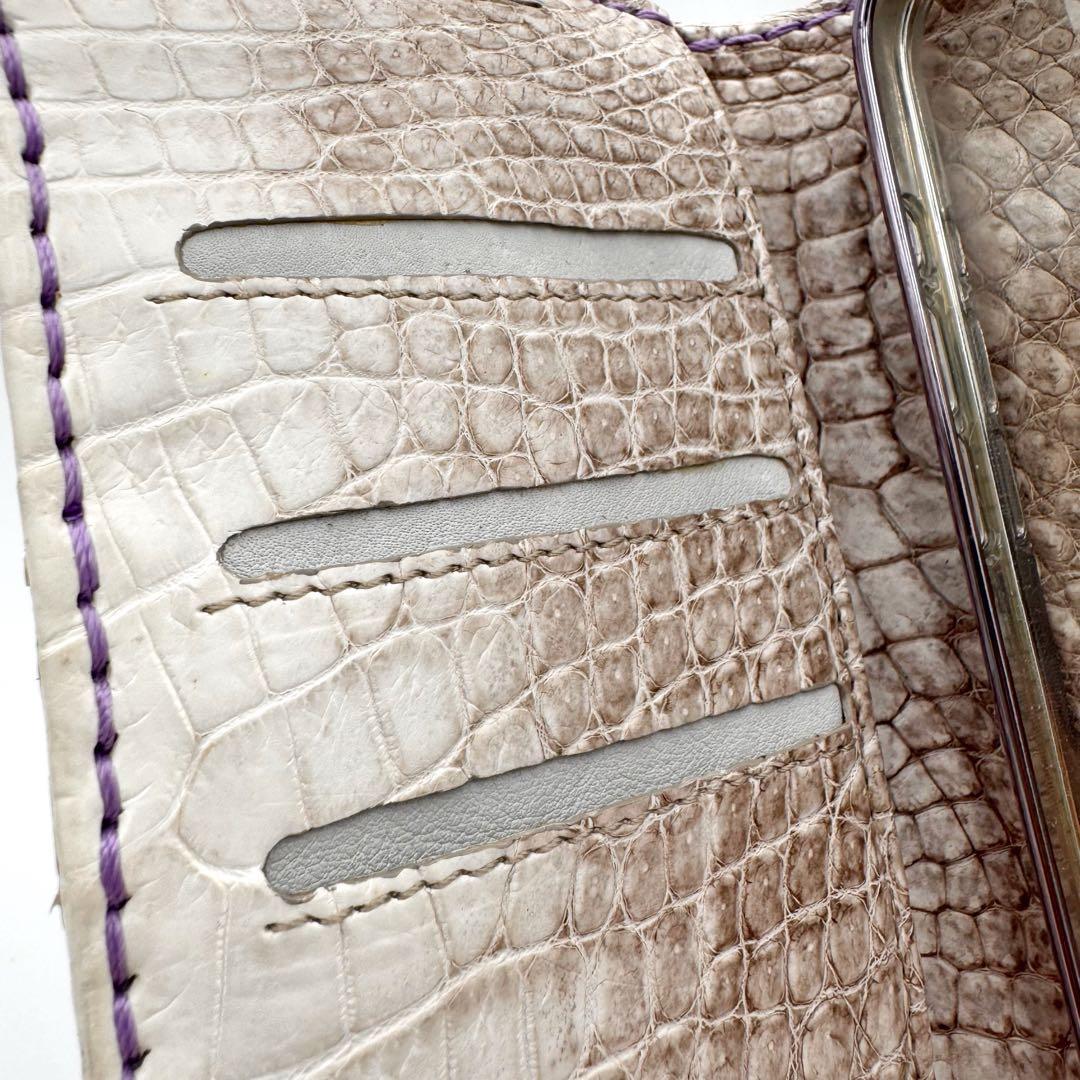 ゼルパリ ホーンバッククロコダイル ヒマラヤ iPhone 15 Pro ケース