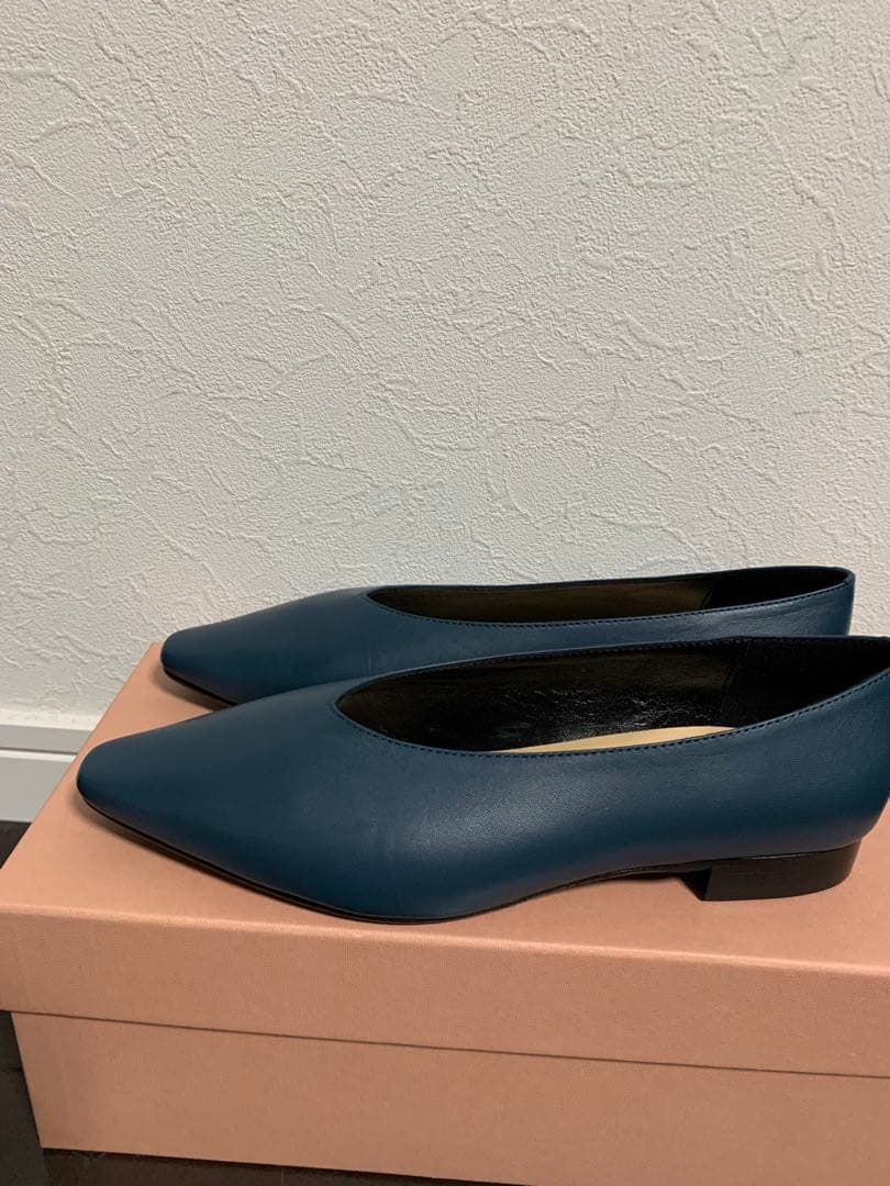 新品未使用⭐︎ファビオルスコーニ　ソフトレザー　フラットパンプス